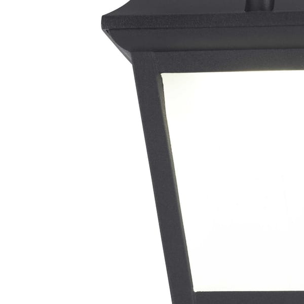 Progress Lighting Die-Cast LED 1-Light Textured Black Etched Glass