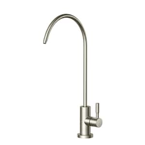 Single Handle Single Hole Water Filter Standard Kitchen Faucet in Brushed Nickel