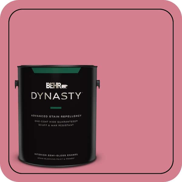 BEHR DYNASTY 1 gal. #P140-4 I Pink I Can Semi-Gloss Enamel Interior Stain-Blocking Paint & Primer