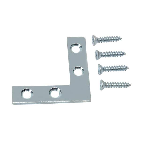 Everbilt (12-Pack) 1-1/2 in. Zinc-Plated Flat Corner Brace