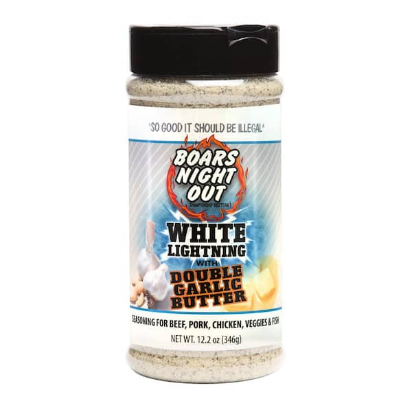 BOARS NIGHT OUT 12.2 oz. White Lightning Double Garlic Rub