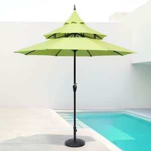 9 ft steel crank pagoda market patio umbrella Maypex 9 ft. Steel Crank Pagoda Market Patio Umbrella in Lime Green  300005-G