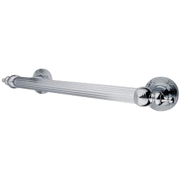 Kingston Brass Templeton 12 in. x 1 in. Grab Bar in Polished Chrome