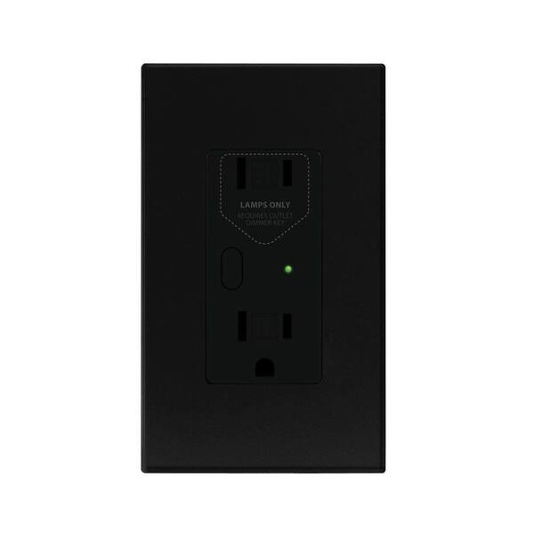 Insteon OutletLinc 2.5 Amp Duplex Outlet, Black