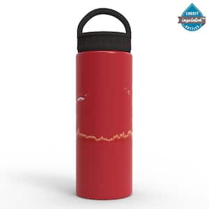 20 oz. Dusk Scarlet Insulated Stainless Steel Water Bottle with D-Ring Lid