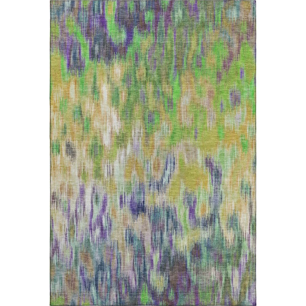 Mayfield Premium Machine Washable Abstract AMF2129 Green 9 ft. x 12 ft. Area Rug price history on PriceWatchPro