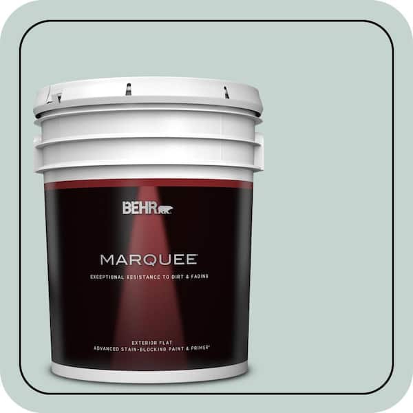 BEHR MARQUEE 5 gal. #490E-3 Celtic Gray Flat Exterior Paint & Primer