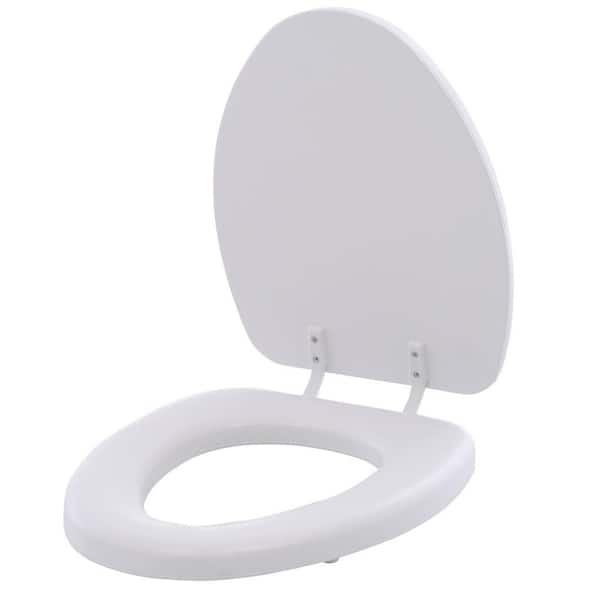 BEMIS Soft Elongated Closed Front Toilet Seat in White