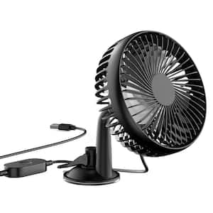 3 Speeds Car Cooling Fan Portable with Rotatable, USB