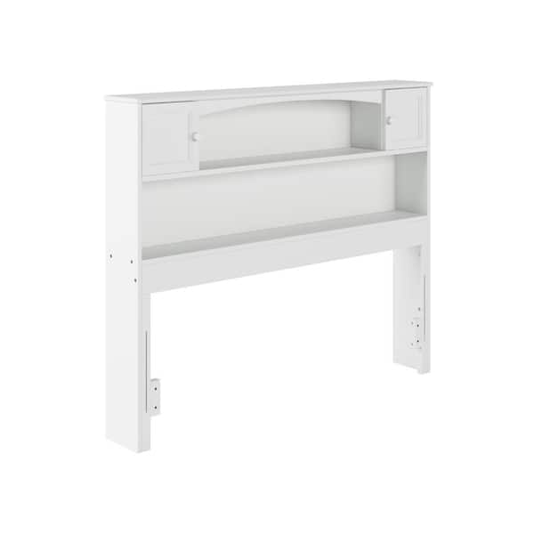 White bookcase headboard deals full