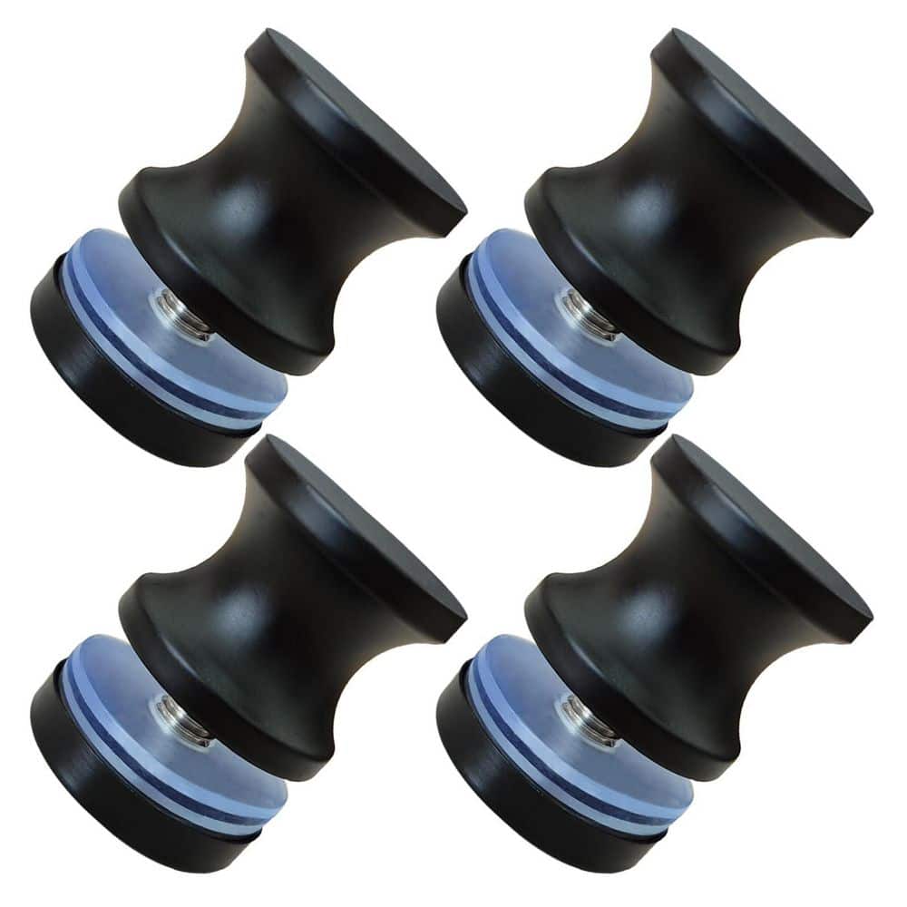 4-Pack 1.18 in. Stainless Steel Shower Glass Door Handle in Black, Sliding Shower Doors Knob for Bathroom Glass Doors price history on PriceWatchPro