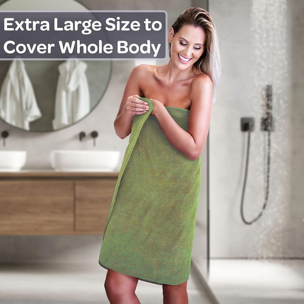 Lavish Home 6-Piece Green 100% Cotton Bath Towel Set Lavish Home 6-Piece Green 100% Cotton Bath Towel Set