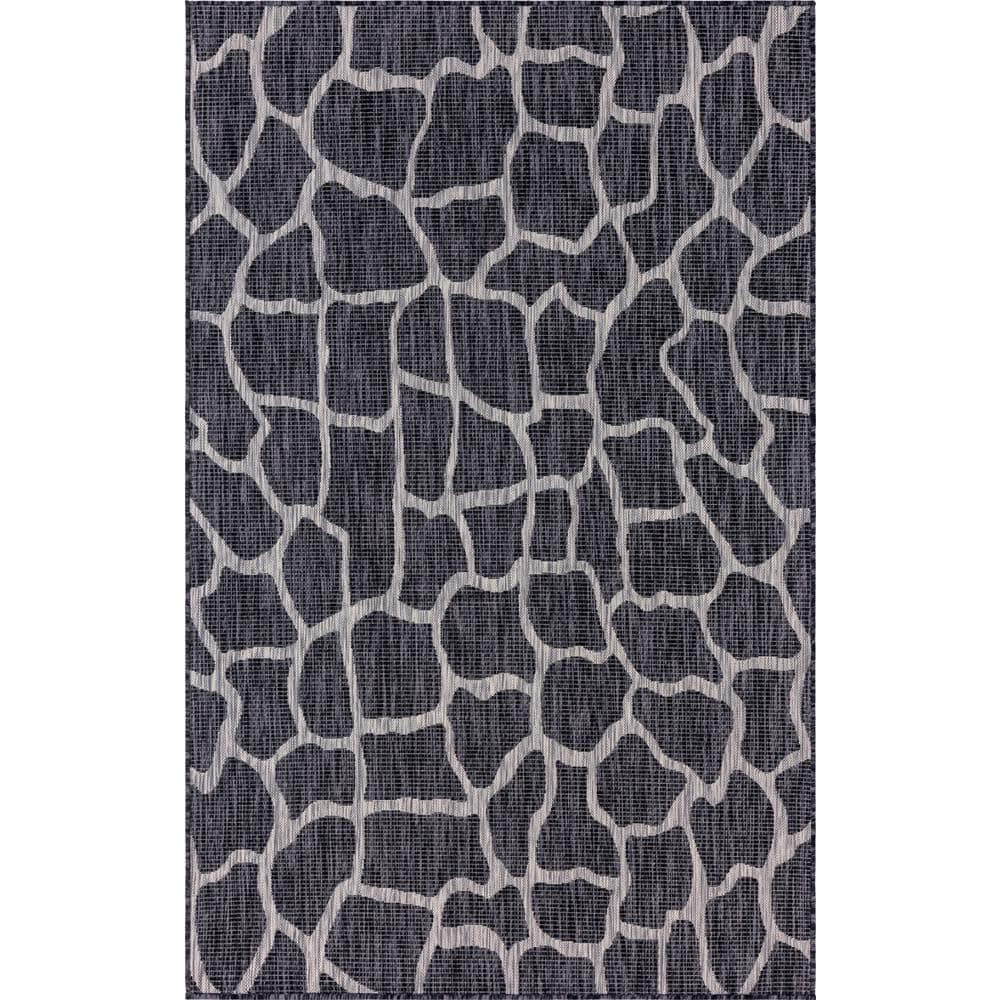 Outdoor Giraffe Dark Gray 8 ft. x 11 ft. Area Rug price history on PriceWatchPro