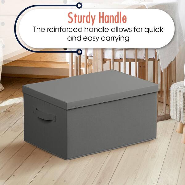 Ornavo Home 13 x 13 x 13, Gray Cube Storage Bin 6 Pack 6PK-BIN-13-13-GRAY -  The Home Depot