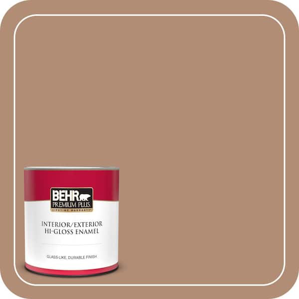 BEHR PREMIUM PLUS 1 qt. #ECC-63-3 Homeland Hi-Gloss Enamel Interior/Exterior Paint & Primer