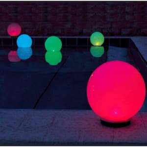 8 in. Dia Magic White Globe Programmable