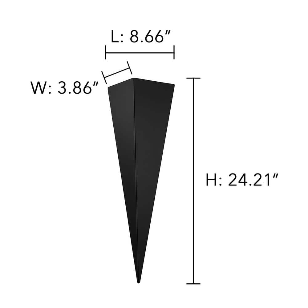 Trigo Matte Black Dimmable Direct Wired Wall Sconce