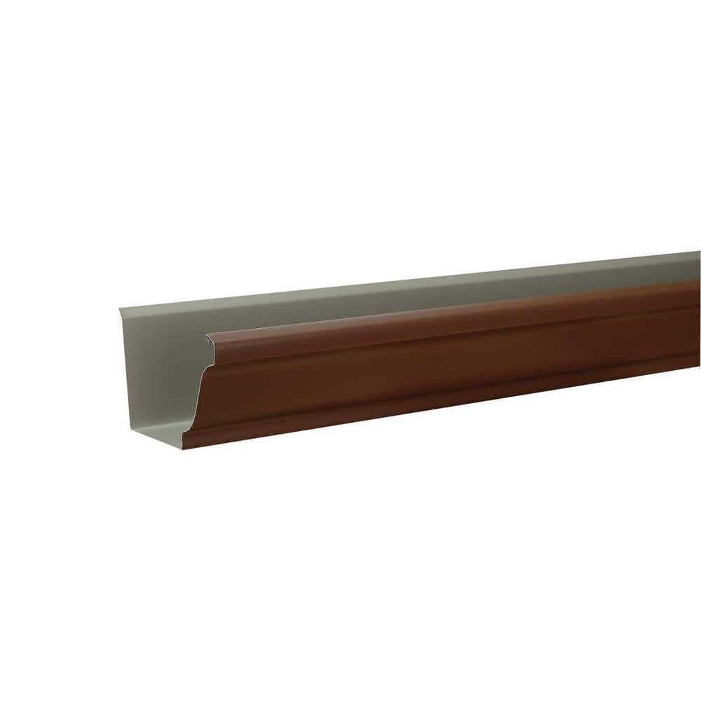 Amerimax Home Products 6 in. x 10 ft. Royal Brown Aluminum KStyle