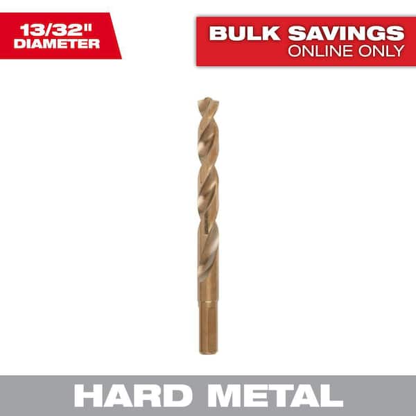 Milwaukee 13/32 in. Cobalt Red Helix Drill Bit