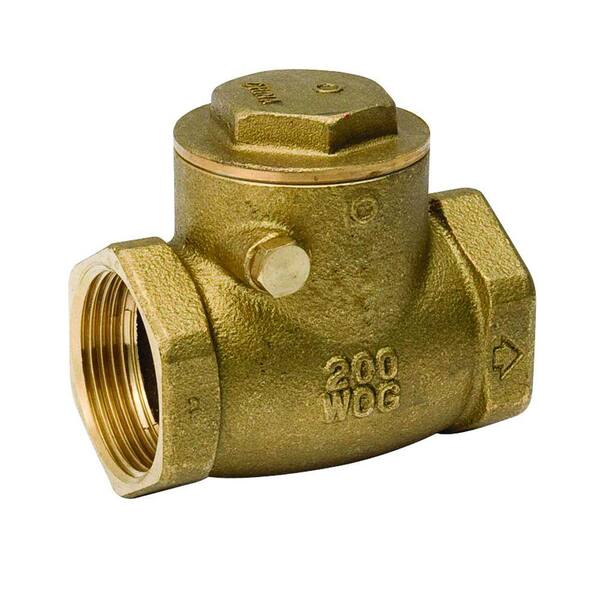 Everbilt 1/2 in. Brass Swing Check Valve101003NL The Home Depot