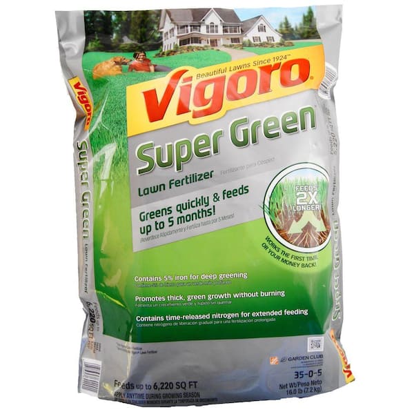 Vigoro 16 lb. 5,000 sq. ft. All Season Super Green Lawn Fertilizer
