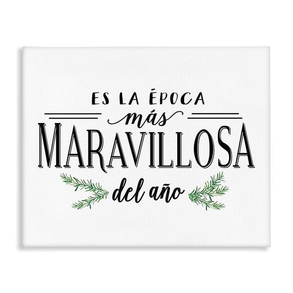 Stupell Industries Wonderful Christmas Translation by Lettered and Lined Wrapped Unframed Abstract Graphic Art Print 24 in. x 30 in.