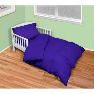 4-Piece Reflex Blue Twin Toddler Bed Set