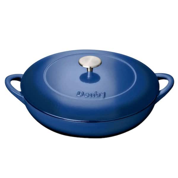 Cobalt Cast Iron 3.8 L Shallow Casserole
