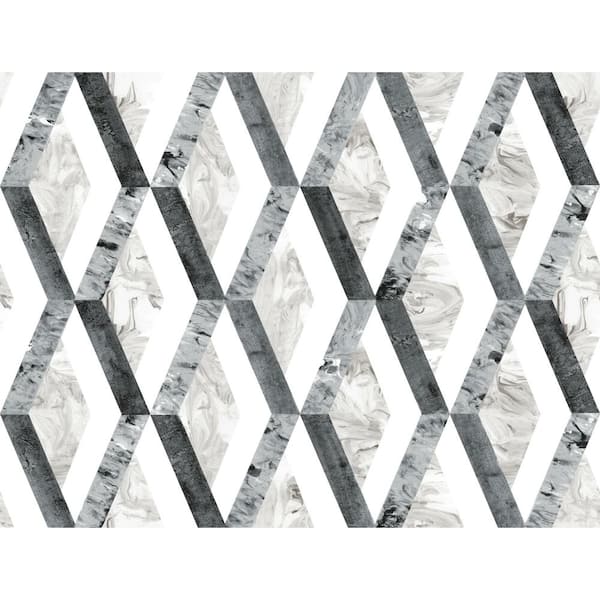 York Wallcoverings 45 sq. ft. Statuary Diamond Inlay Premium Peel And Stick Wallpaper