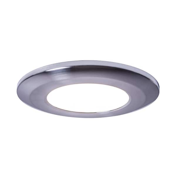 Armacost Lighting Wafer Thin Bright White LED Puck Light Polished Chrome Finish