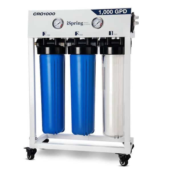 1000 GPD Tankless Light Commercial RO Water Filter System for Restaurants and Small Businesses