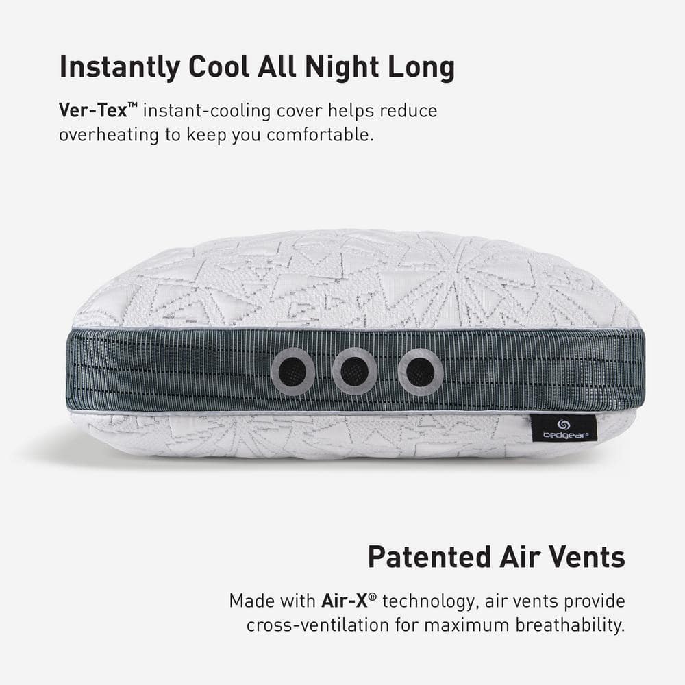 White Memory Foam Cooling Performance Pillow