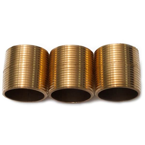 1/4 MPT x 2.50 Length, Brass Pipe Long Nipple - 3329X4 - Hi-Line Inc.