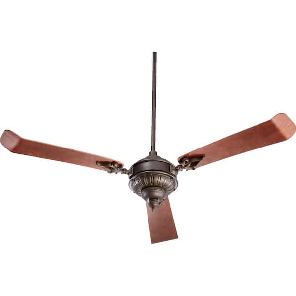 Quorum International Brewster 60 in. Indoor Oiled Bronze Ceiling Fan with Wall Control