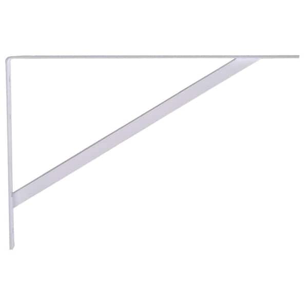 16 in. White Super Strength Shelf Bracket (6-Pack)