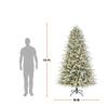 Home Decorators Collection 7.5 ft. Grand Duchess Twinkling Balsam Fir Flocked LED Pre-Lit Artificial Christmas Tree T26 25LE31043