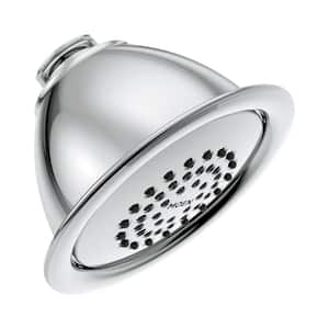 Core 1-Spray Patterns with 1.75 GPM 3.75 in. Wall Mount Fixed Shower Head in Chrome