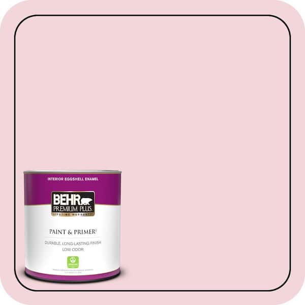 BEHR PREMIUM PLUS 1 qt. #P140-1 Summer Crush Eggshell Enamel Low Odor Interior Paint & Primer