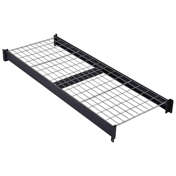 Husky Heavy Duty Steel Add-On Shelf for Freestanding Garage Storage Shelving Unit in Black (62 in. W x 2.5 in. H x 23 in. D)