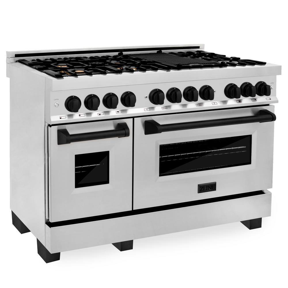 ZLINE Kitchen and Bath 48 in. 6.0 cu. ft. Dual Fuel Range with Gas