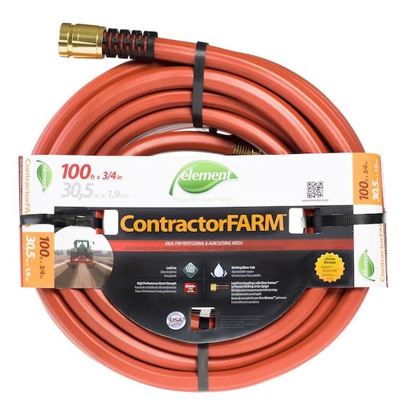 Element ContractorFarm 3/4 in. x 100 ft. Heavy Duty Contractor Water Hose