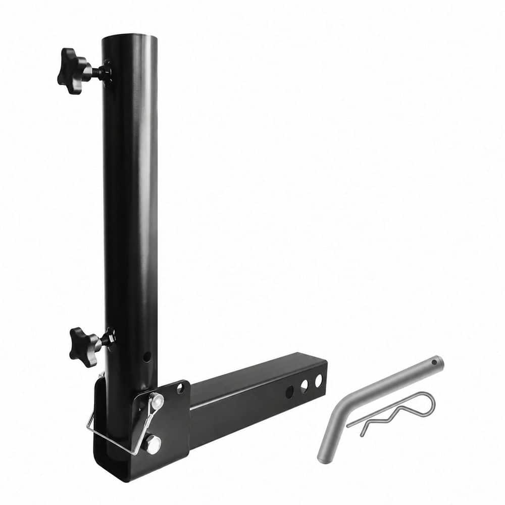 2 in. Adjustable Steel Hitch Mount Flagpole Holder Foldable Rustproof Trailer Flag Holder for SUV Truck RV Camper price history on PriceWatchPro