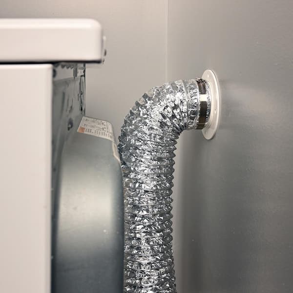 4 in. x 4.5 in. Plastic Dryer Duct connector