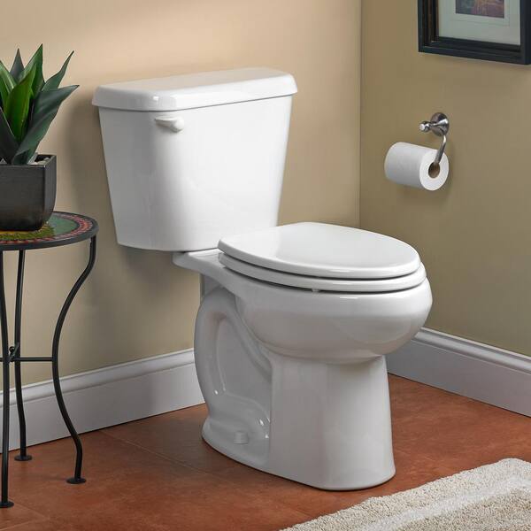 American Standard Colony 10 In Rough In 2 Piece 1 28 Gpf Single Flush Elongated Toilet In White Seat Not Included 221cb104 020 The Home Depot