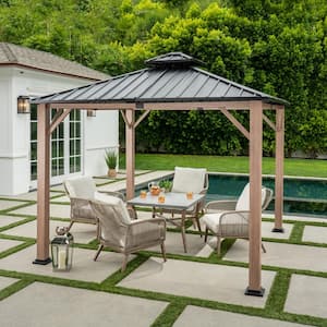 9.8 ft. x 9.8 ft. Lorston Gazebo Outdoor Patio Replacement Netting