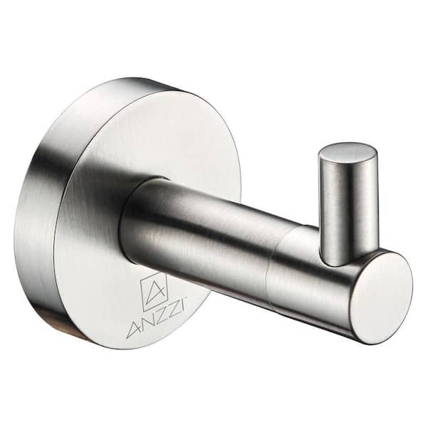 Caster Series J-Hook Single Robe/Towel Hook in Brushed Nickel