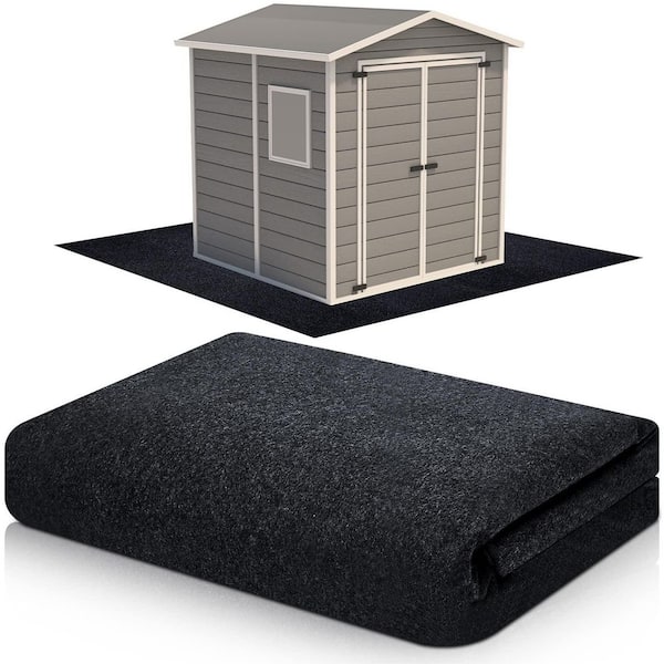 Unbranded 8.2 x 8.2 ft Outdoor Storage Shed Floor Moat, Waterproof Outdoor Carport Mat,Thickened Soft Patio Furniture Pad Washable