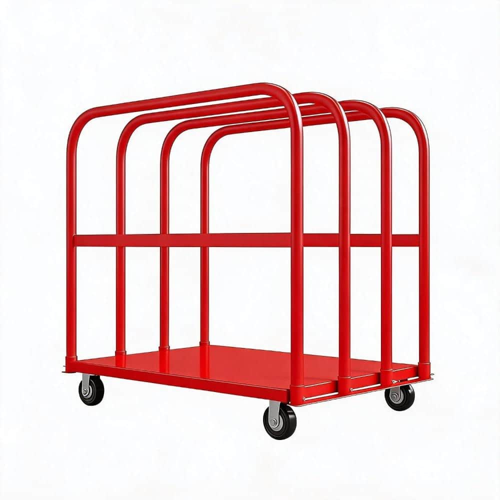 2000LBS Capacity Folding Platform Truck with Side Handrails & 5" 360-Degree Swivel Wheels, All-Weather 37x24 Inch Dolly