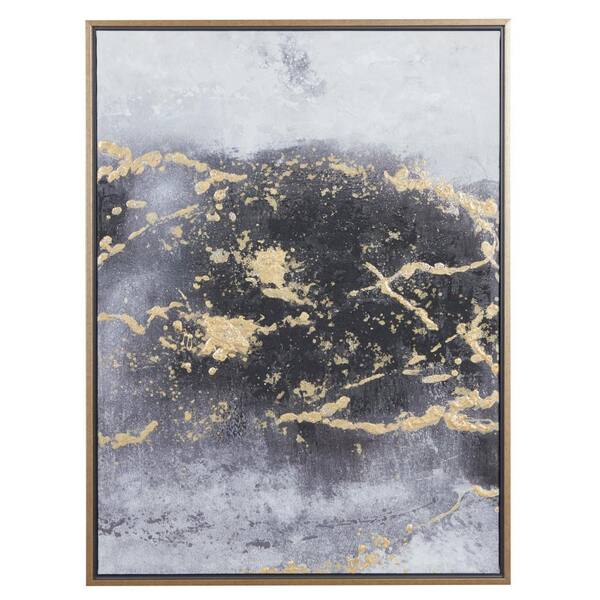 CosmoLiving by Cosmopolitan 1- Panel Geode Framed Wall Art with