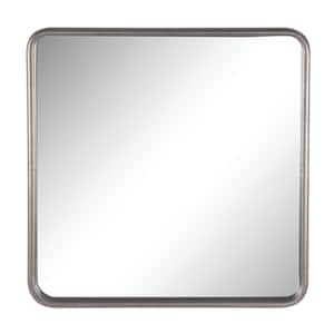 30 in. x 30 in. Square Framed Gray Wall Mirror